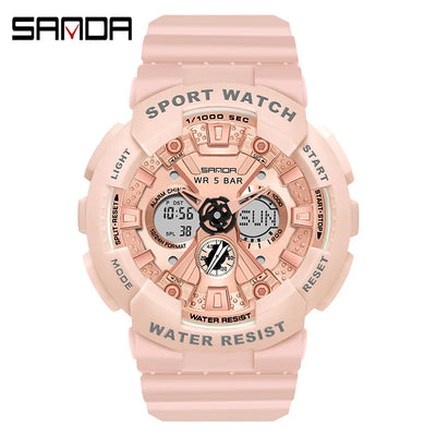 Women Men Watch Sports Dual Display 50M Waterproof Digital Wrist Watch For Male Female Clock relogio feminino High Quality 2025