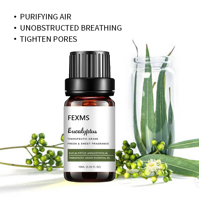 Eucalyptus Essential Oil (100% Pure & Natural - Undiluted) Therapeutic Grade  - Perfect for Aromatherapy 10ml