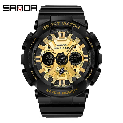 Women Men Watch Sports Dual Display 50M Waterproof Digital Wrist Watch For Male Female Clock relogio feminino High Quality 2025