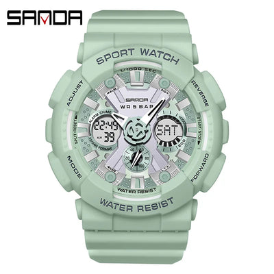 Women Men Watch Sports Dual Display 50M Waterproof Digital Wrist Watch For Male Female Clock relogio feminino High Quality 2025