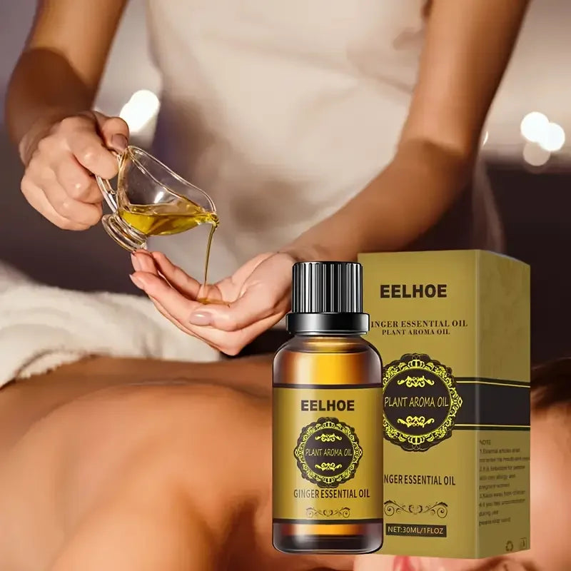 Ginger Essential Oil Body Massage Oil Moisturizing Hydrating Mild and Non-Greasy Pure Plant Oil Body Skin Care