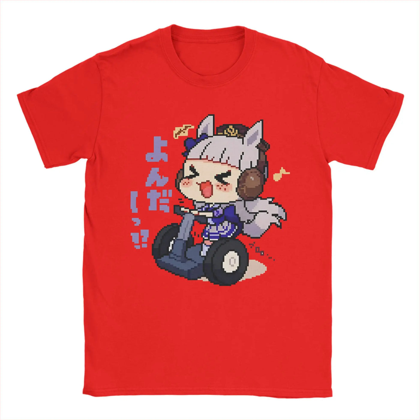 Men's T-Shirt Oguri Cap Uma musume Cool 100% Cotton Tees Short Sleeve  T Shirt O Neck Clothing Printing