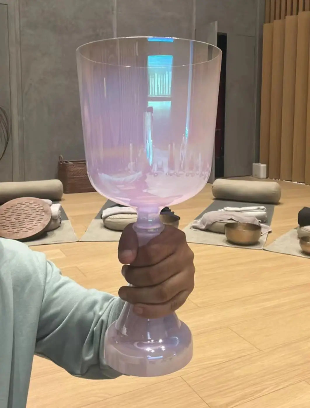 6" Purple Cosmic Alchemy Crystal Singing Bowl Sound Healing Stress Relief and Meditation