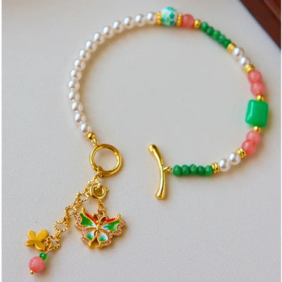 Modern Jewelry Elegant Temperament Multiple Colorful Enamle Chain Bracelets For Women Female Gifts Sweet Accessories Hot Sale