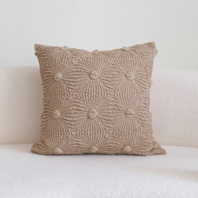 Khaki Brown Wrinkled Bubbles Cushion Cover Modern Design Decorative Pillow Covers Luxury Sofa Headboard Pillowcase Home Decor