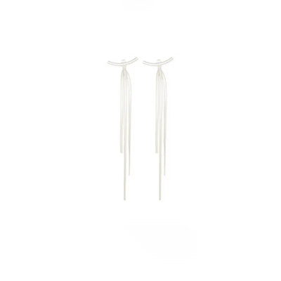 2021 Korean Earings Geometric Block Long Tassel Bar Drop Earrings for Women Minimalism Personality Ear Line Dangle Jewelry Gift