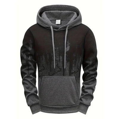 Men's Hoodie High Quality Hooded Long Sleeve Ink-splashed Sweatshirt Autumn Winter Daily Casual Sporty Jogging Fashion Outwear
