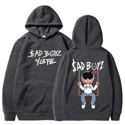 Men's Hoodies Men's Fall Winter Loose Casual Clothing Fashion Long Sleeve Hooded Pullover Sports Hoodie Running Sportswear