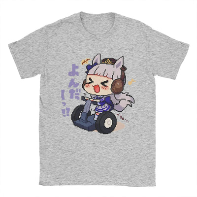 Men's T-Shirt Oguri Cap Uma musume Cool 100% Cotton Tees Short Sleeve  T Shirt O Neck Clothing Printing