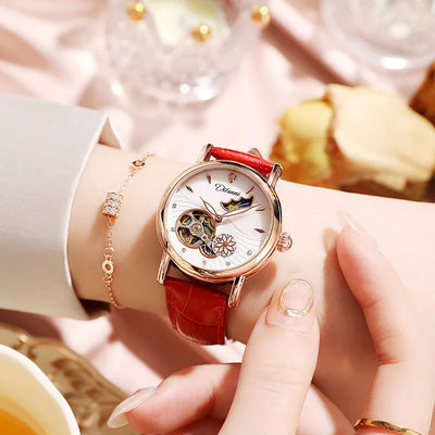 Women's Watches Waterproof Luminous Skeleton Original Automatic Mechanical Watch for Woman Elegant Ladies Watch Reloj Mujer
