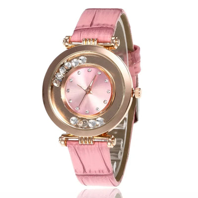 Watches For Women Female Luxury Temperament Ladies Watch Leather Belt Diamond Watch Analog Quartz Watch Reloj Mujer Montre Femme