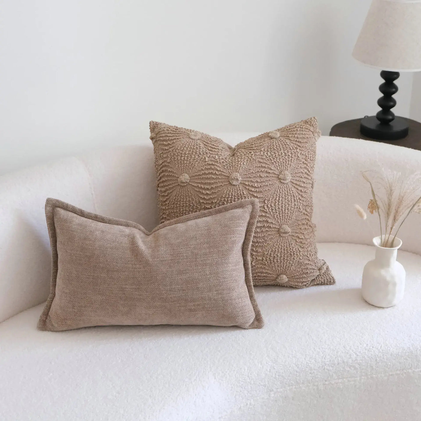 Khaki Brown Wrinkled Bubbles Cushion Cover Modern Design Decorative Pillow Covers Luxury Sofa Headboard Pillowcase Home Decor