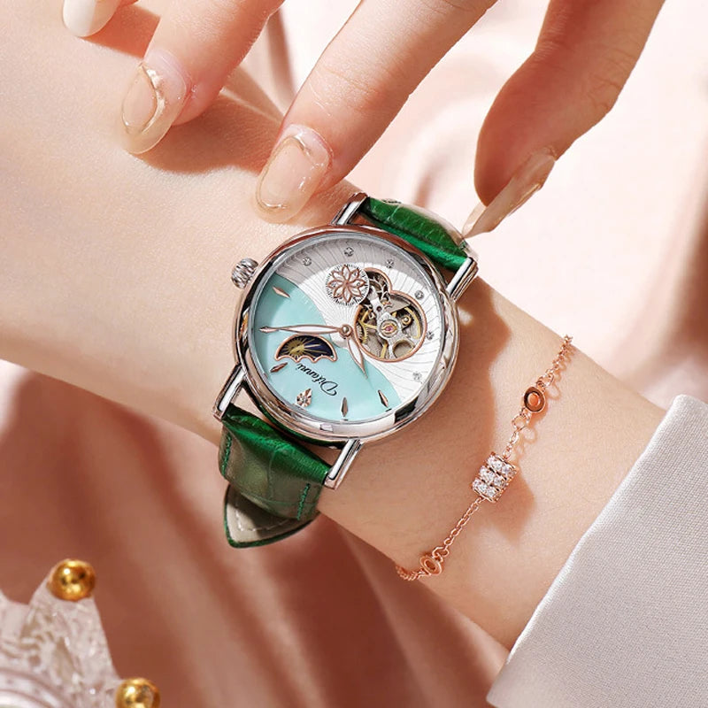 Women's Watches Waterproof Luminous Skeleton Original Automatic Mechanical Watch for Woman Elegant Ladies Watch Reloj Mujer