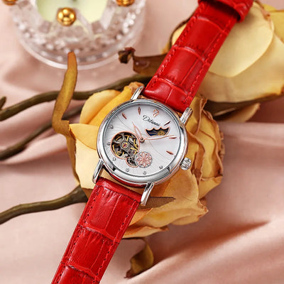 Women's Watches Waterproof Luminous Skeleton Original Automatic Mechanical Watch for Woman Elegant Ladies Watch Reloj Mujer