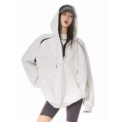 Women Clothes Hoodie 2025 Autumn Winter Thick Hoddies Women Streetwear Loose Casual