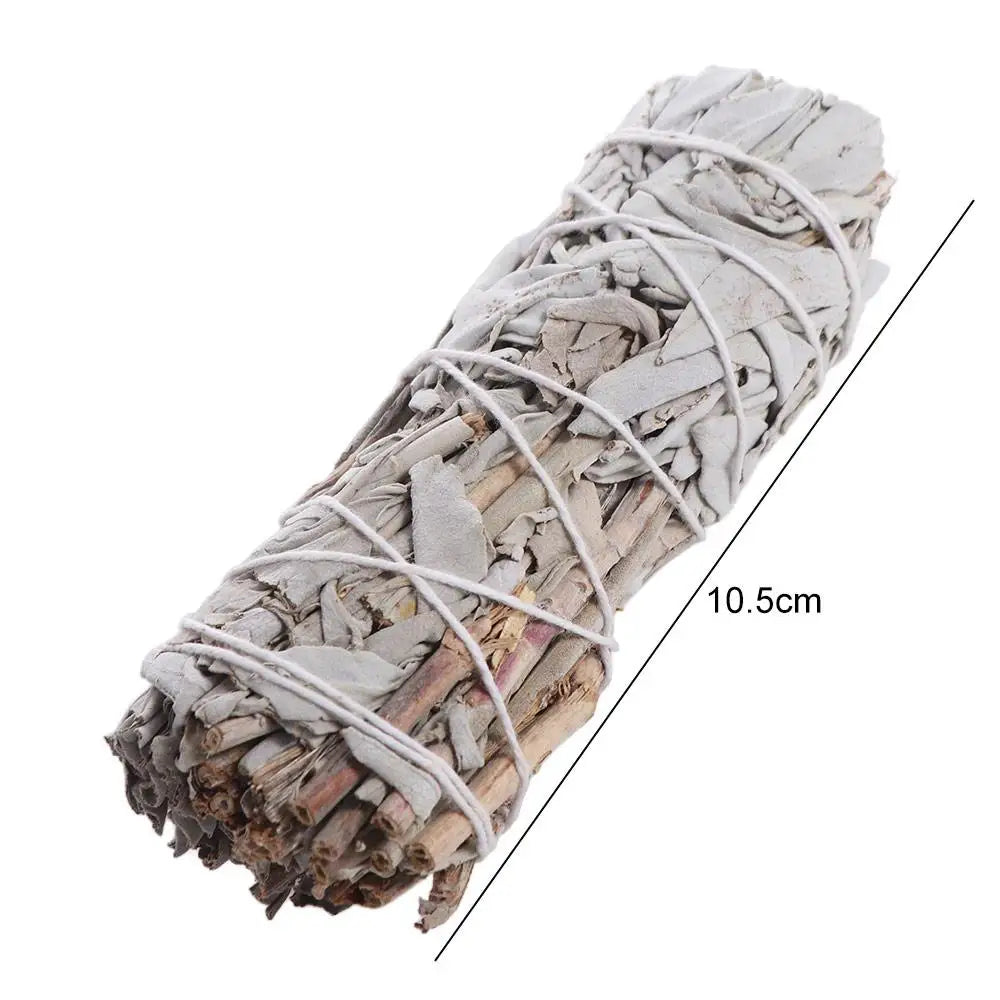 10cm White Sage Bundle Practical Portable Spiritual Incense Sticks Multifunctional Natural Energy Cleansing Bundles