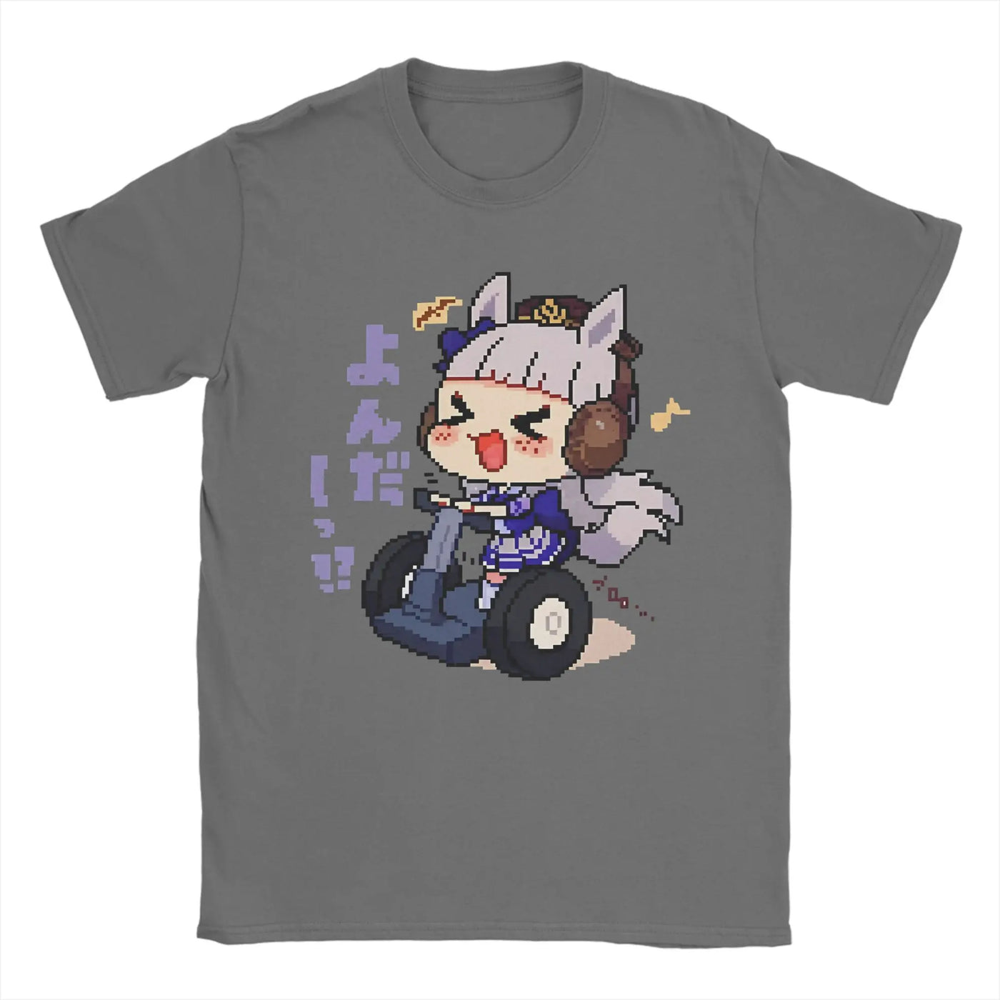 Men's T-Shirt Oguri Cap Uma musume Cool 100% Cotton Tees Short Sleeve  T Shirt O Neck Clothing Printing
