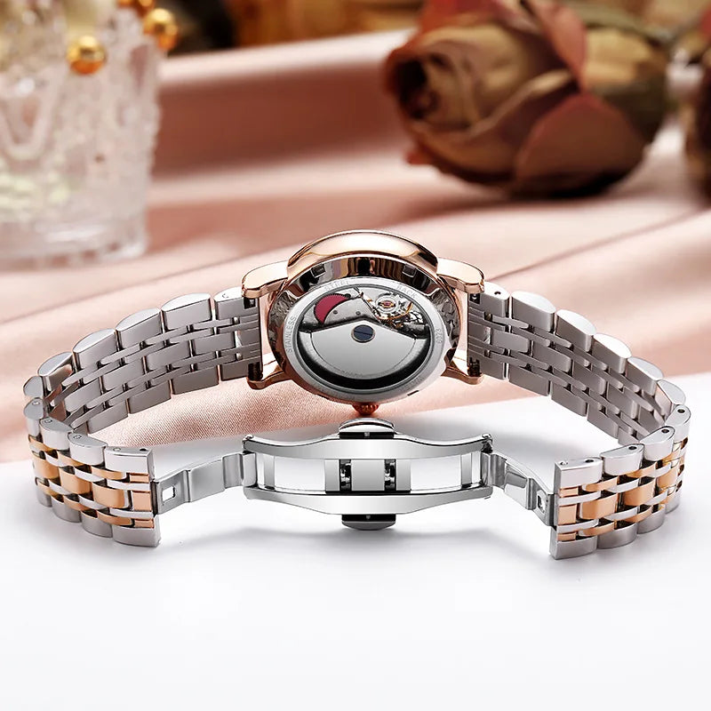 Women's Watches Waterproof Luminous Skeleton Original Automatic Mechanical Watch for Woman Elegant Ladies Watch Reloj Mujer