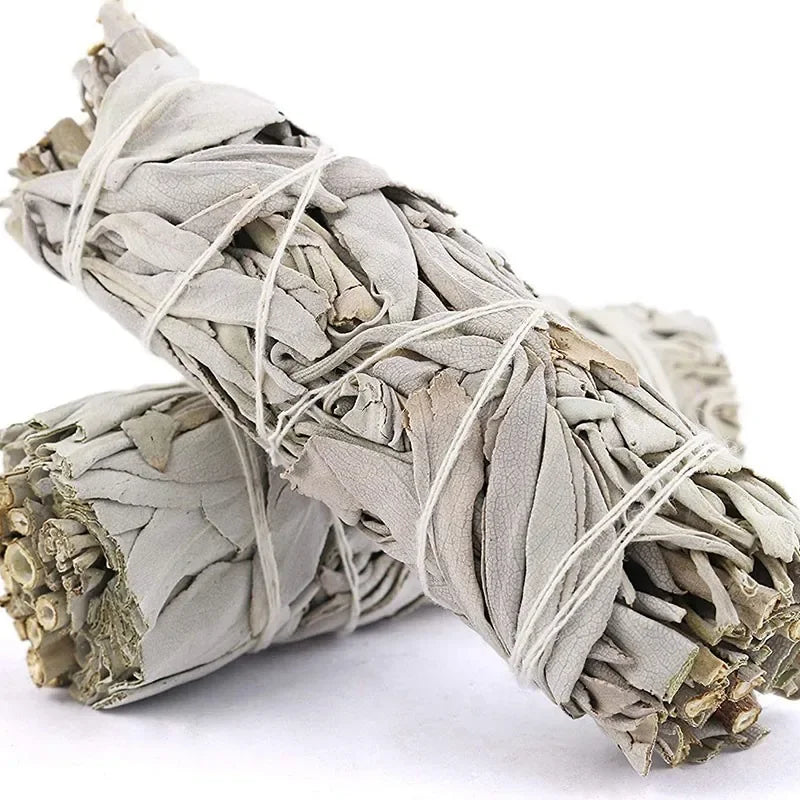 Natural Incense White Sage Bundle Smudge Sticks Home Purification Pure Leaf Meditation Portable Energy Cleansing Bundles