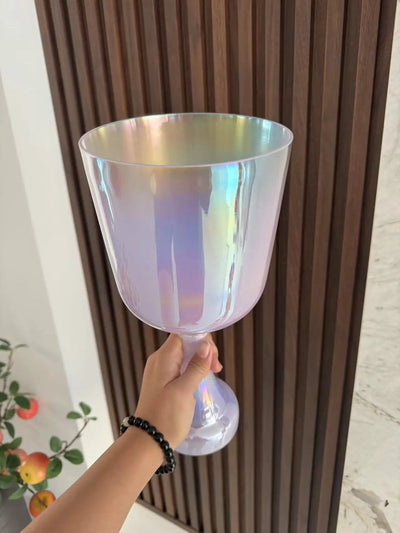 6" Purple Cosmic Alchemy Crystal Singing Bowl Sound Healing Stress Relief and Meditation