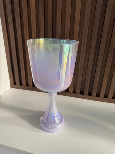 6" Purple Cosmic Alchemy Crystal Singing Bowl Sound Healing Stress Relief and Meditation
