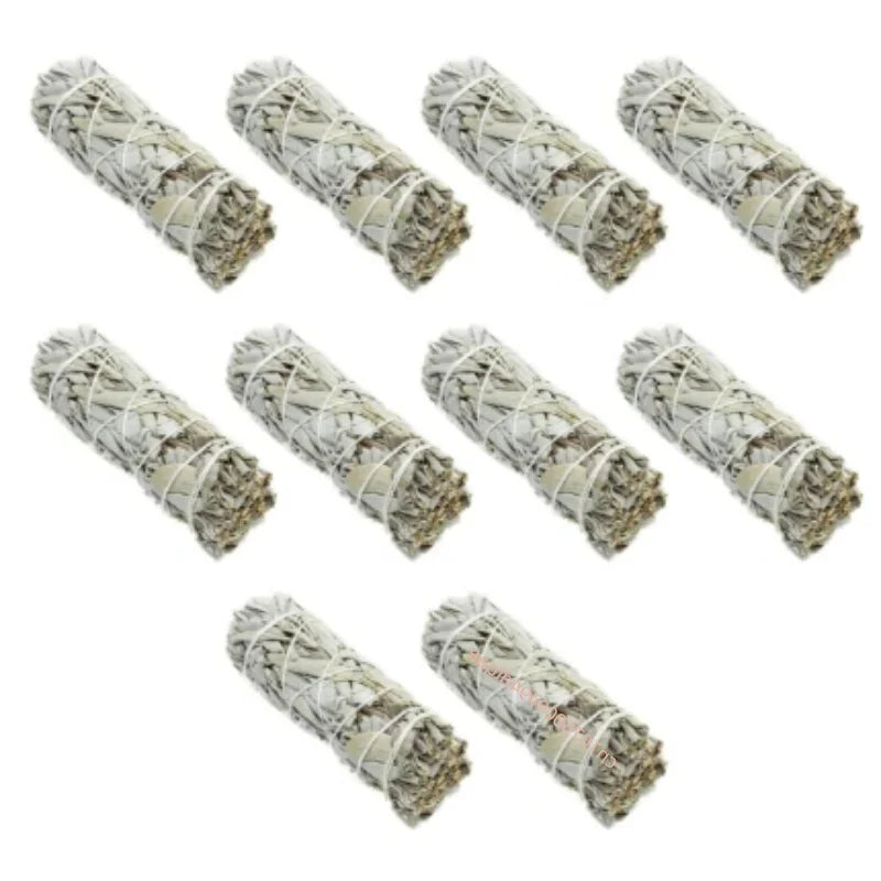 Natural Incense White Sage Bundle Smudge Sticks Home Purification Pure Leaf Meditation Portable Energy Cleansing Bundles