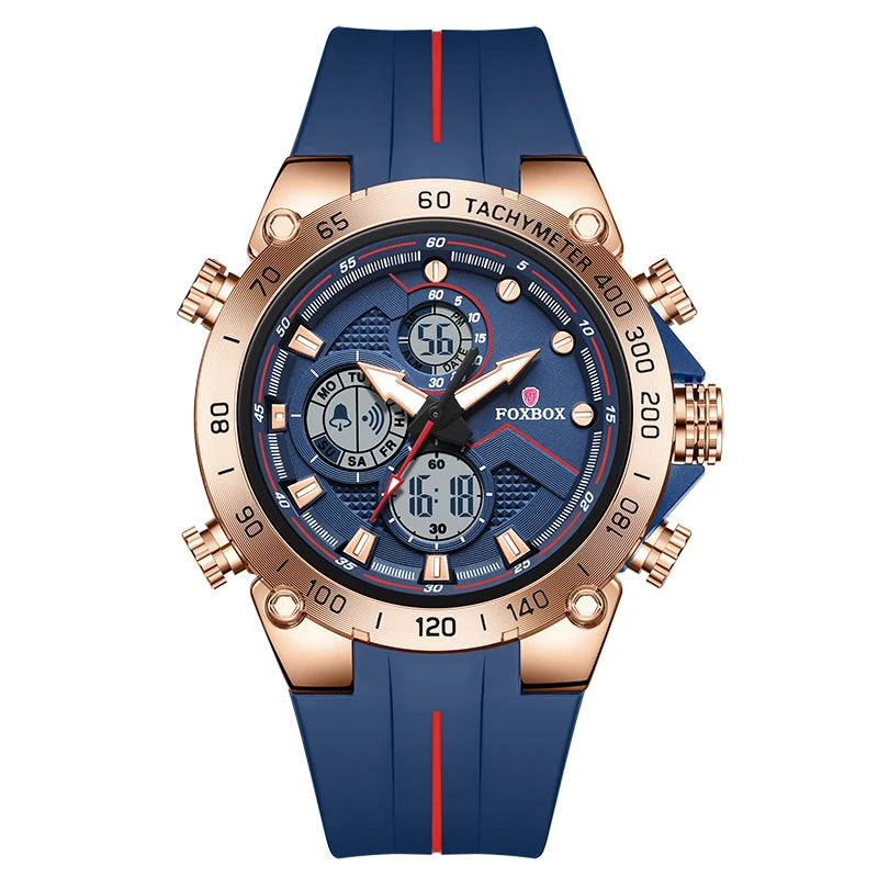 LIGE New Watches Mens Luxury Brand LED Digital Analog Waterproof Quartz Wristwatch Sports Chronograph Clock Relogio Masculino