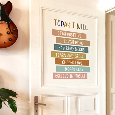 Positive Affirmations Wall Stickers for Children's