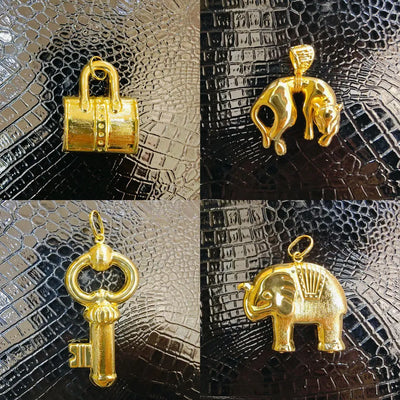 Gold Plated Pendants for Necklace Women Men Fashion 18k Gold Color African Map Design Pendant Jewelry Making for Party Daily