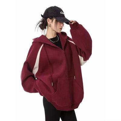Women Clothes Hoodie 2025 Autumn Winter Thick Hoddies Women Streetwear Loose Casual