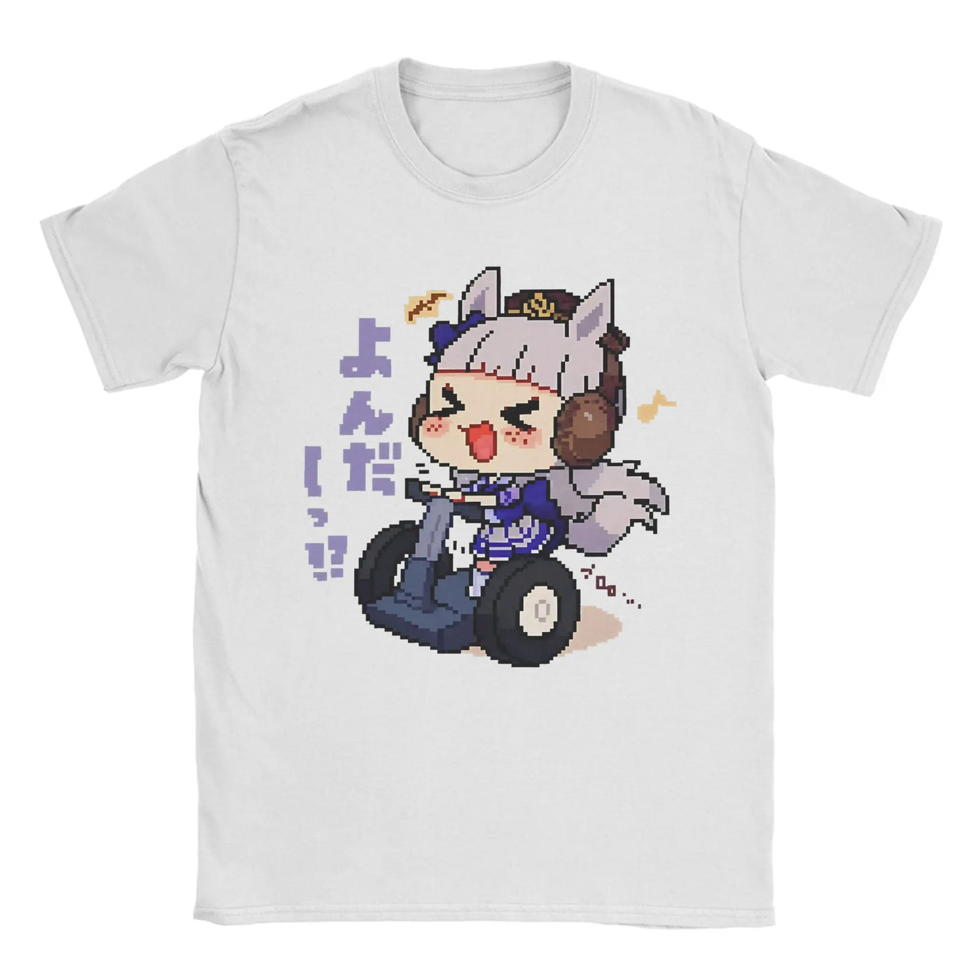 Men's T-Shirt Oguri Cap Uma musume Cool 100% Cotton Tees Short Sleeve  T Shirt O Neck Clothing Printing