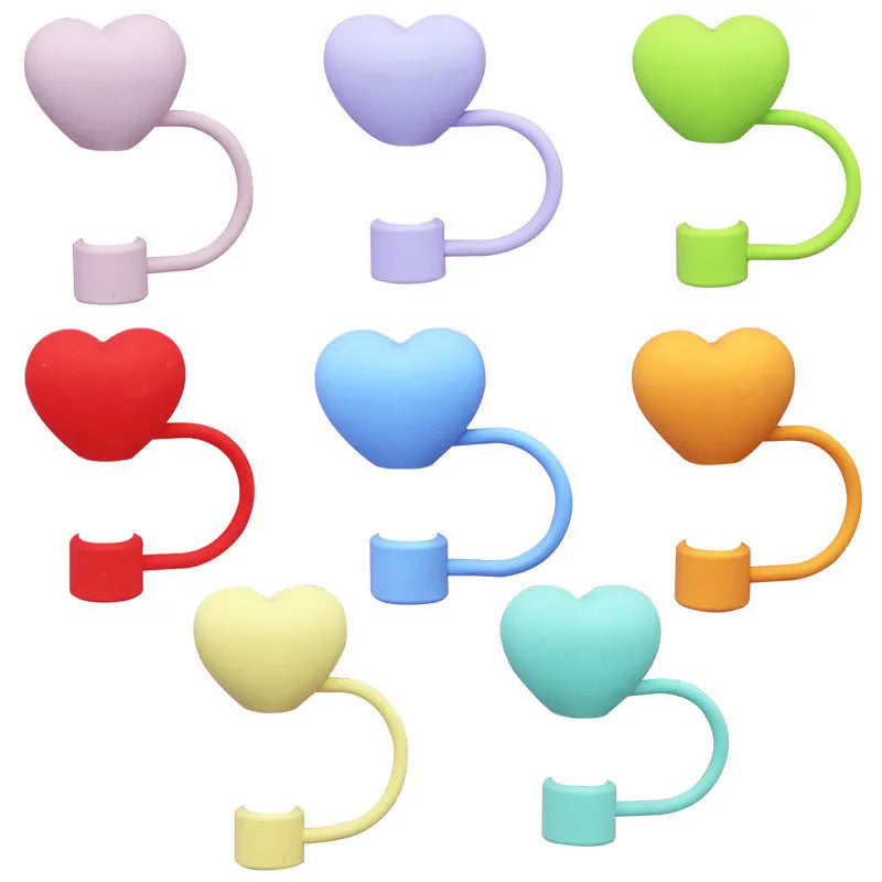 Straw Cover For Stanley Cup 0.4in Silicone Straw Topper For Stanley Cup Tumblers Accessories Dust-Proof Straw Lid For 10mm Straw