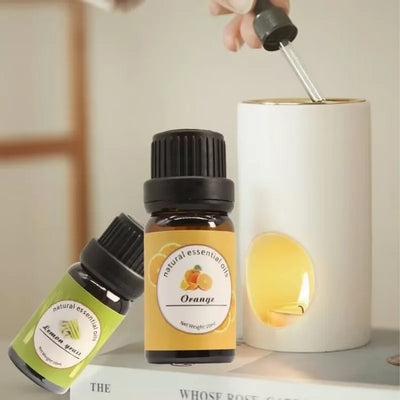 Top Essential Oils By Pure Aroma 10ml (eucalyptus, Lavender, Frankincense,sage,sandalwood) For Diy Soap Diffuser Humidifier