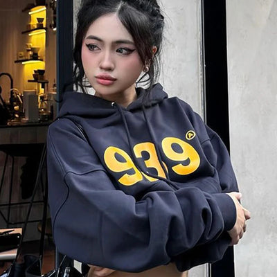 New Hoodie Top Women Autumn Winter Streetwear Fashion Print Long Sleeves Casual Slim Hoodie Female Versatile Thermal Clothing