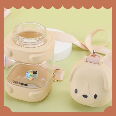 Water Bottle With Straw Cute Water Bottles For Children School Girls Boys Outdoor Portable Braces BPA Free Water Bottle For Kids