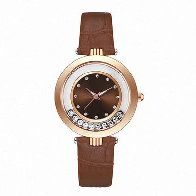 Watches For Women Female Luxury Temperament Ladies Watch Leather Belt Diamond Watch Analog Quartz Watch Reloj Mujer Montre Femme