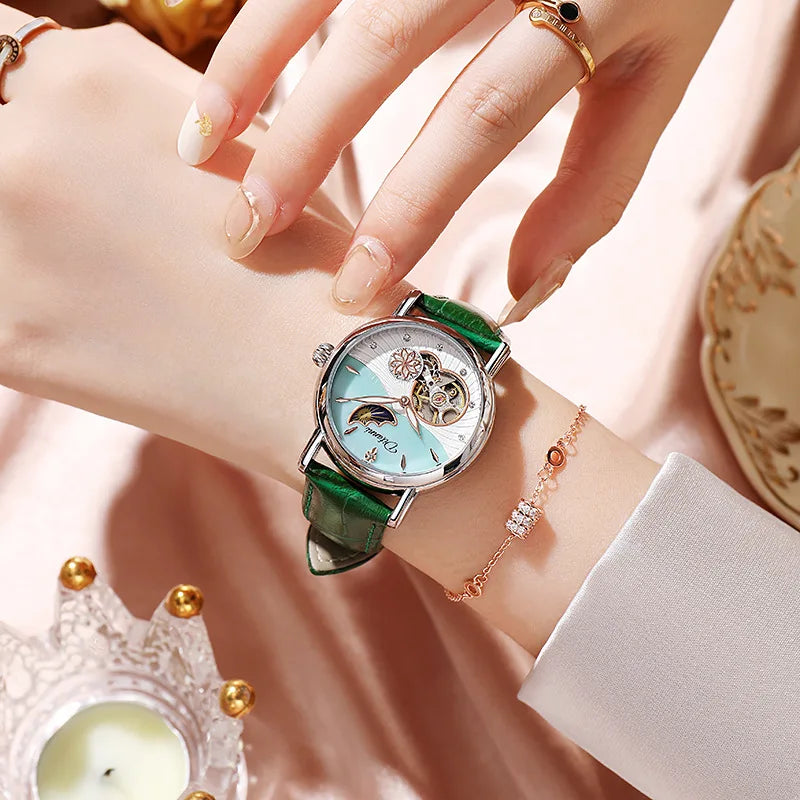 Women's Watches Waterproof Luminous Skeleton Original Automatic Mechanical Watch for Woman Elegant Ladies Watch Reloj Mujer