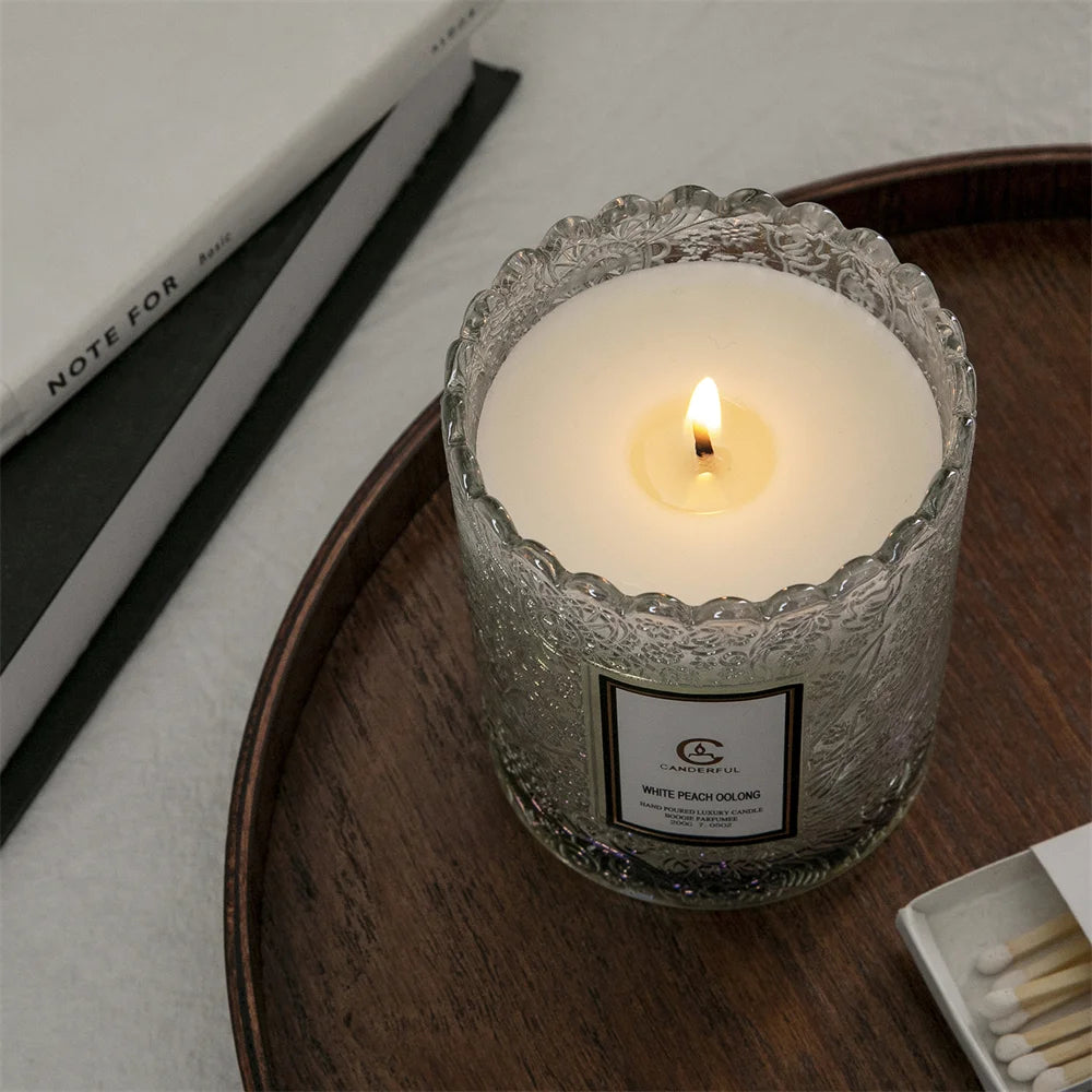 Scented Candles Natural Essential Oil Air Fragrance Diffuser, Fresh Lasting to Promote Sleep & Relieve Stress, Soy Candle Gifts