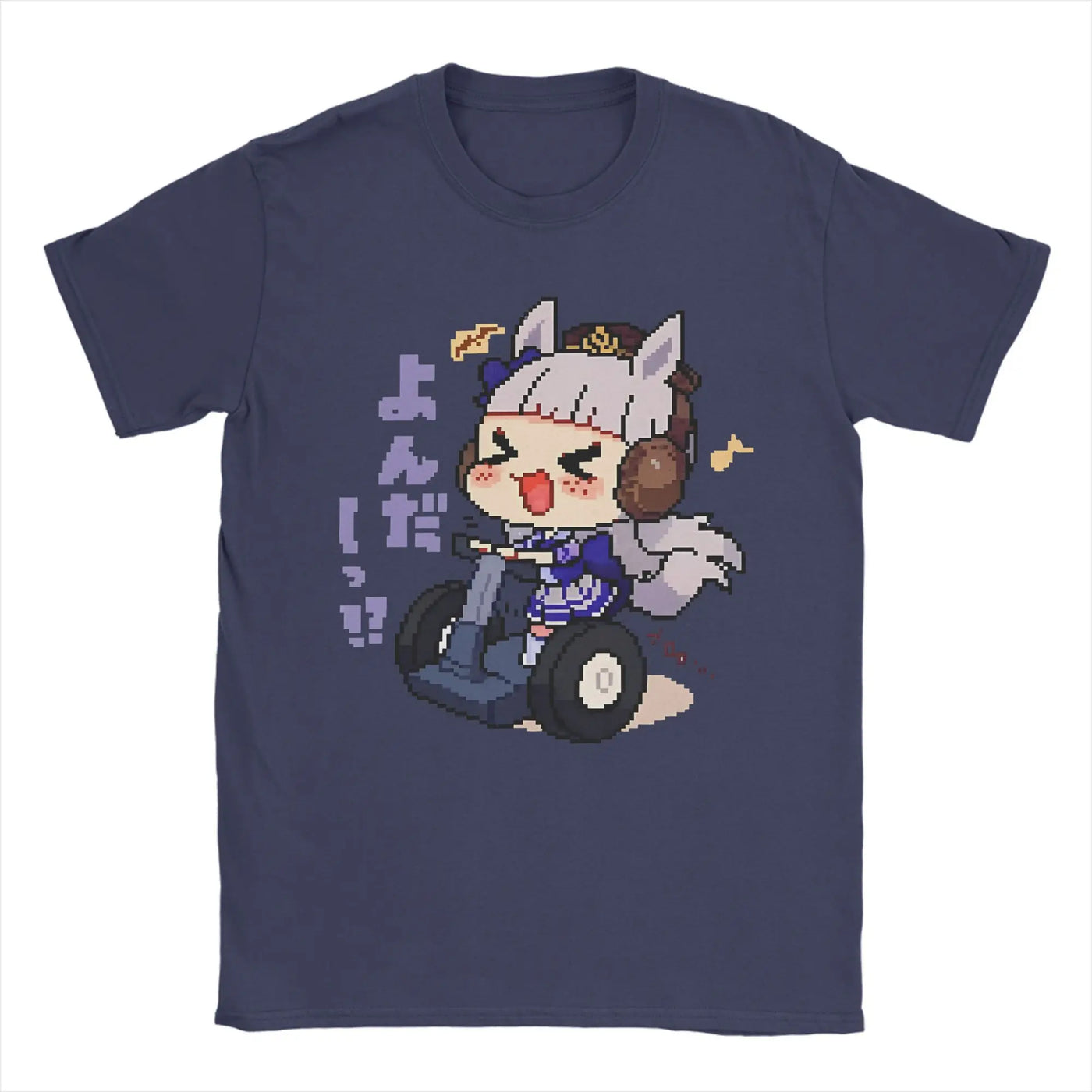 Men's T-Shirt Oguri Cap Uma musume Cool 100% Cotton Tees Short Sleeve  T Shirt O Neck Clothing Printing