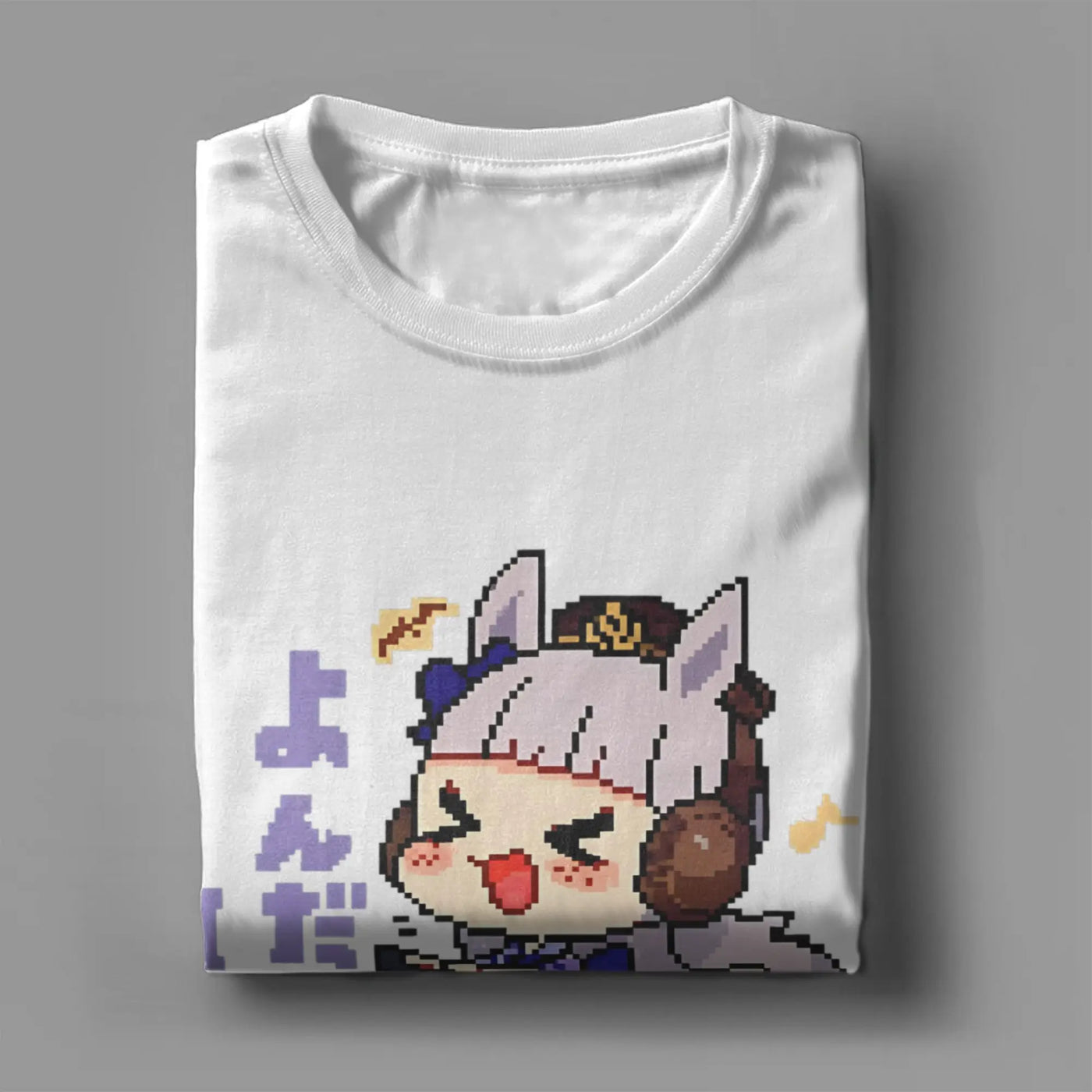 Men's T-Shirt Oguri Cap Uma musume Cool 100% Cotton Tees Short Sleeve  T Shirt O Neck Clothing Printing