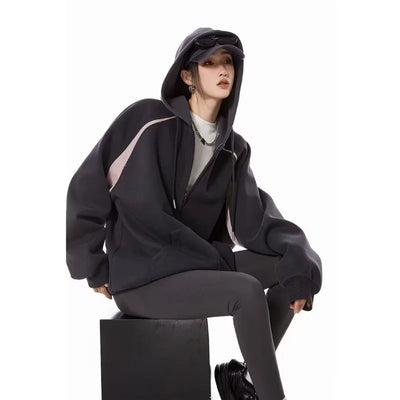 Women Clothes Hoodie 2025 Autumn Winter Thick Hoddies Women Streetwear Loose Casual