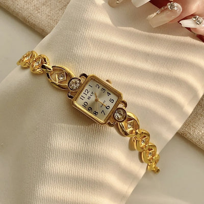 Women Watches Top Brand Luxury Wristwatches Ladies Fashion Gold  Bracelet Watch Female Elegant Clock Women montre femme