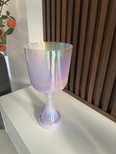 6" Purple Cosmic Alchemy Crystal Singing Bowl Sound Healing Stress Relief and Meditation