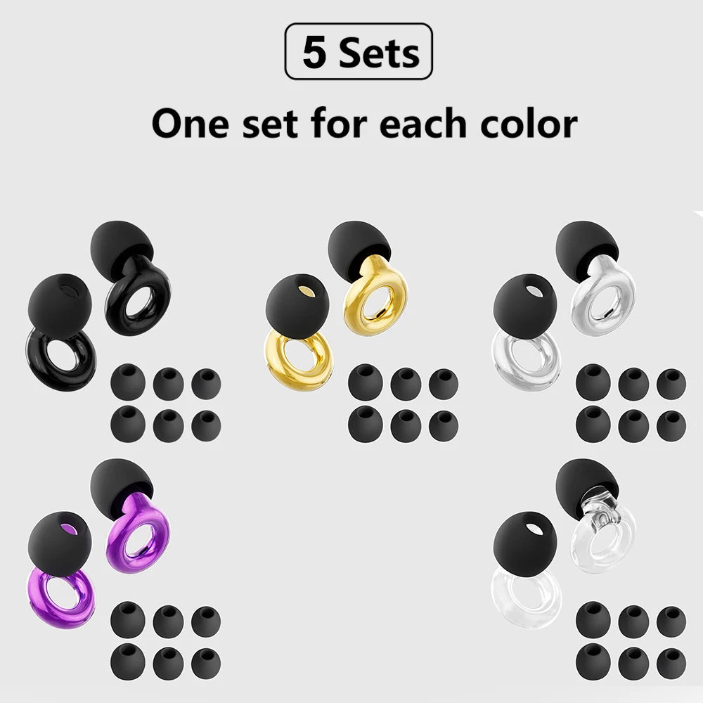 Ear Plugs- Hearing Protection for Concerts & Festivals, Live Events, Musicians, Sports, DJs Nightlife – Noise Reduction Earplugs