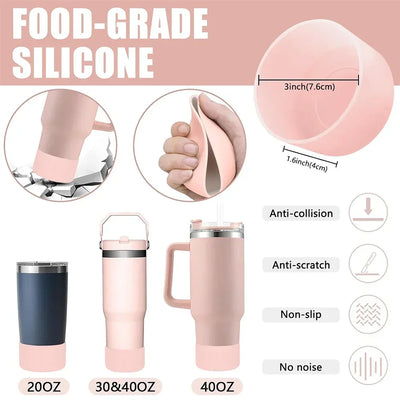 Accessories for Stanley Cup Set of 9, 2 Straw and Brush and 1 Flower Charm Chain 3 Spill Proof Stopper Flowers Straw Cover Boot