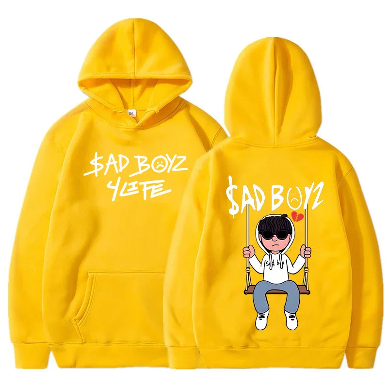 Men's Hoodies Men's Fall Winter Loose Casual Clothing Fashion Long Sleeve Hooded Pullover Sports Hoodie Running Sportswear