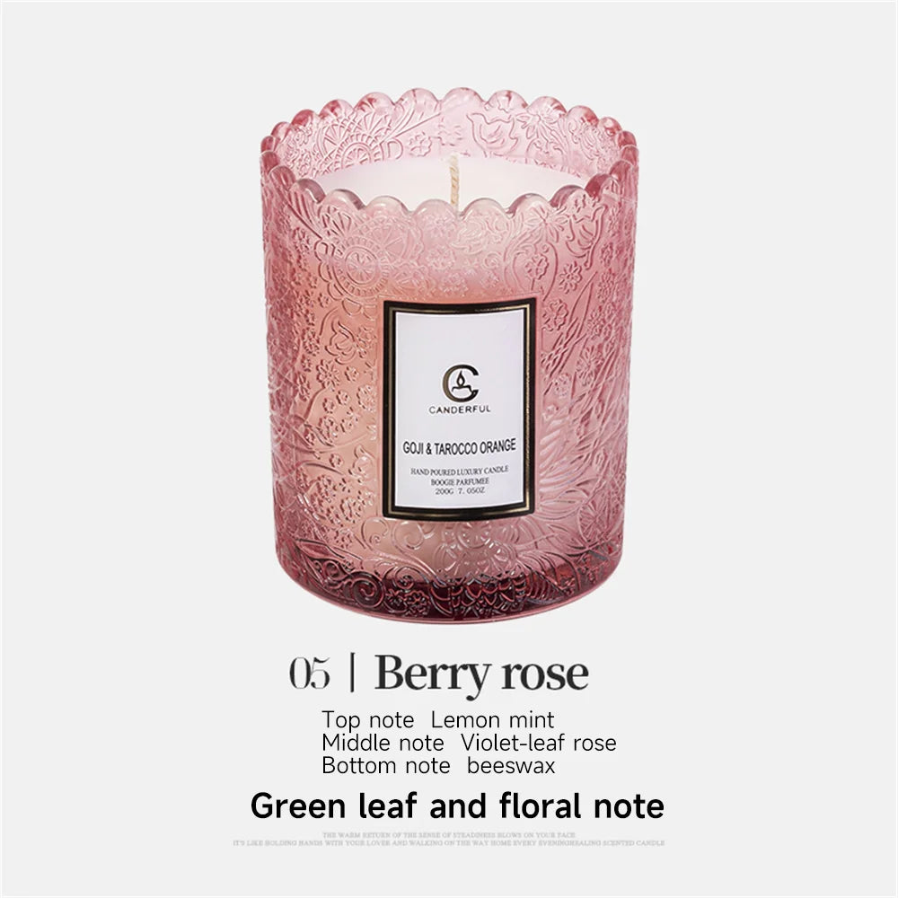 Scented Candles Natural Essential Oil Air Fragrance Diffuser, Fresh Lasting to Promote Sleep & Relieve Stress, Soy Candle Gifts