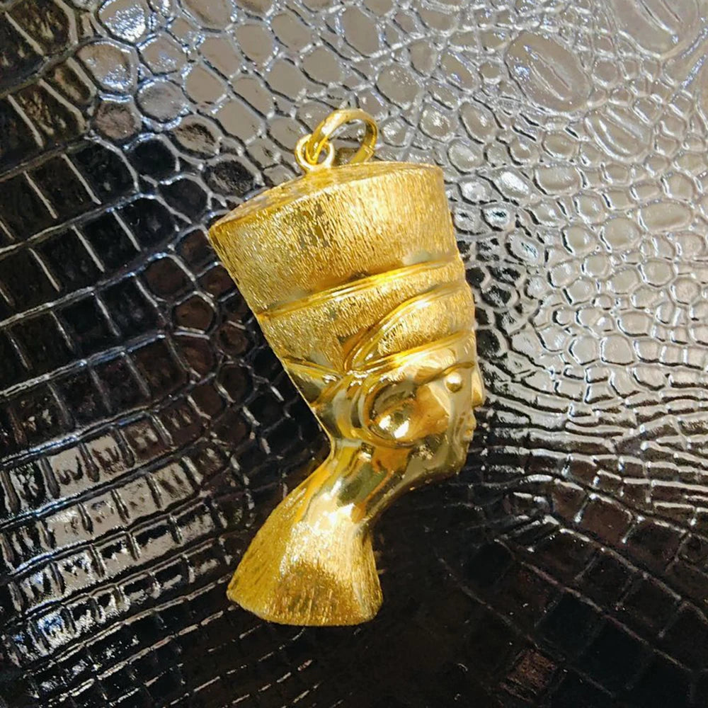 Gold Plated Pendants for Necklace Women Men Fashion 18k Gold Color African Map Design Pendant Jewelry Making for Party Daily