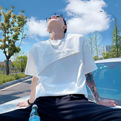 Top T Shirt for Men Man Tee Shirts Green Plain Slim Fit Clothing Streetwear Alphabet Rock Ordinary Katoen Hip Hop Cheap New In S