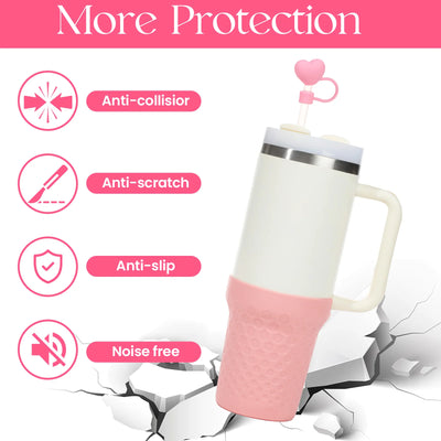 Straw Cover For Stanley Cup 0.4in Silicone Straw Topper For Stanley Cup Tumblers Accessories Dust-Proof Straw Lid For 10mm Straw